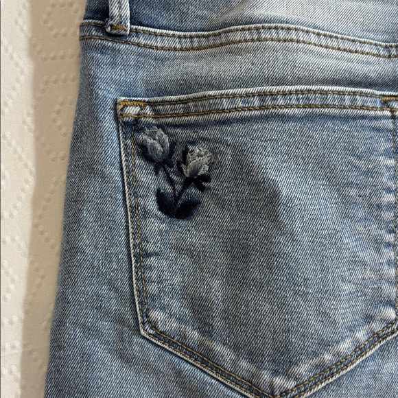 Driftwood Women's Pants Sz 29 Jeans Charlee Embroidered Cuff - Picture 7 of 9